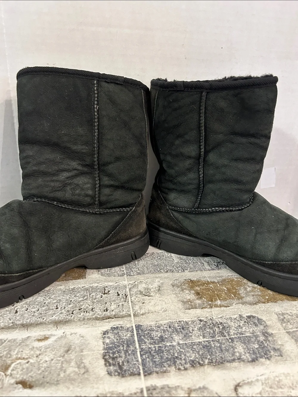 Ugg Australia Ultimate Short 5275 Black Suede Winter Boots